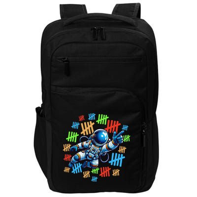 100th Day Of School Counting 100 Days Astronaut Space Impact Tech Backpack