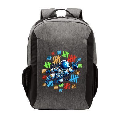 100th Day Of School Counting 100 Days Astronaut Space Vector Backpack