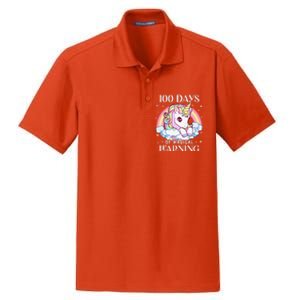 100 Days Of School Unicorn Teacher 100th Day Of School Dry Zone Grid Polo