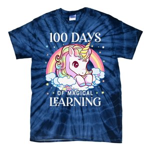 100 Days Of School Unicorn Teacher 100th Day Of School Tie-Dye T-Shirt