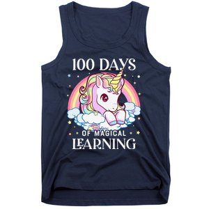 100 Days Of School Unicorn Teacher 100th Day Of School Tank Top