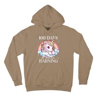 100 Days Of School Unicorn Teacher 100th Day Of School Hoodie