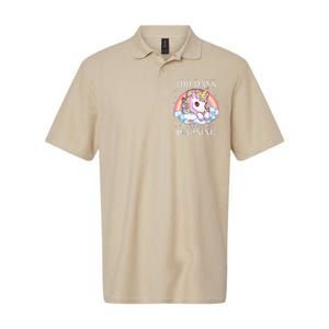 100 Days Of School Unicorn Teacher 100th Day Of School Softstyle Adult Sport Polo