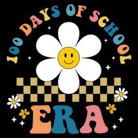 100 Days Of School Era Sunflower Cute Ladies Essential Flowy Tank