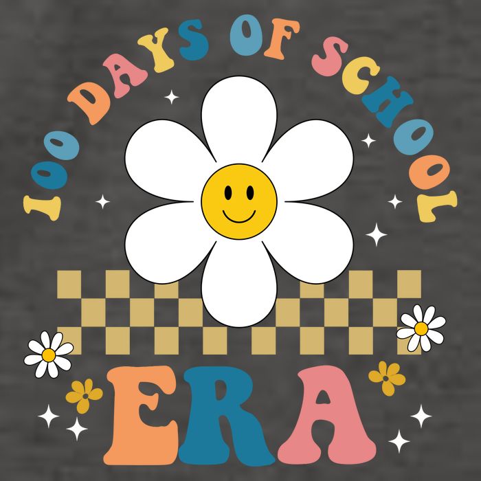 100 Days Of School Era Sunflower Cute Vector Backpack