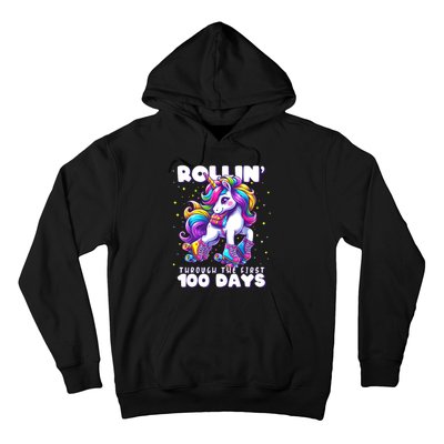 100 Days Of School Teacher 100th Day Unicorn Outfit Hoodie