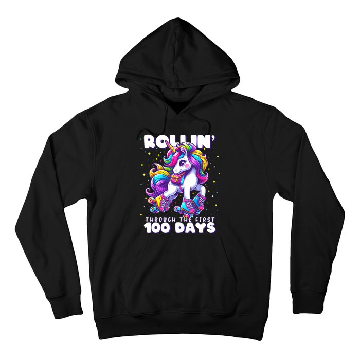 100 Days Of School Teacher 100th Day Unicorn Outfit Hoodie