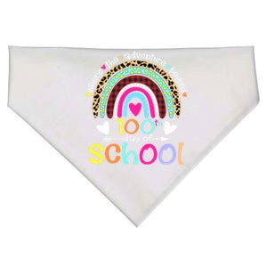 100th Day Of School Teacher Student 100 Days Smarter Rainbow Meaningful Gift USA-Made Doggie Bandana