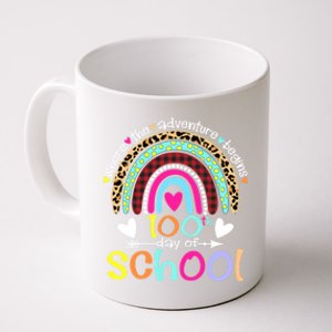 100th Day Of School Teacher Student 100 Days Smarter Rainbow Meaningful Gift Coffee Mug