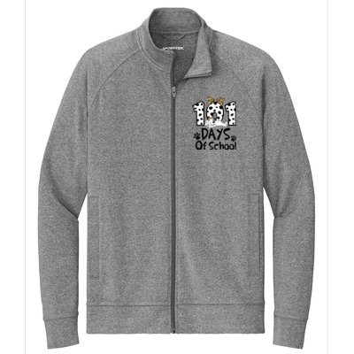 101 Days Of School Dalmatian Dog Boys Girls 100 Days Smarter Stretch Full-Zip Cadet Jacket