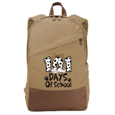 101 Days Of School Dalmatian Dog Boys Girls 100 Days Smarter Cotton Canvas Backpack