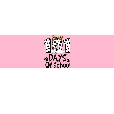 101 Days Of School Dalmatian Dog Boys Girls 100 Days Smarter Bumper Sticker