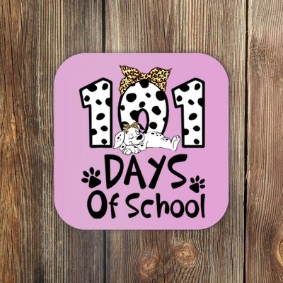 101 Days Of School Dalmatian Dog Boys Girls 100 Days Smarter Coaster