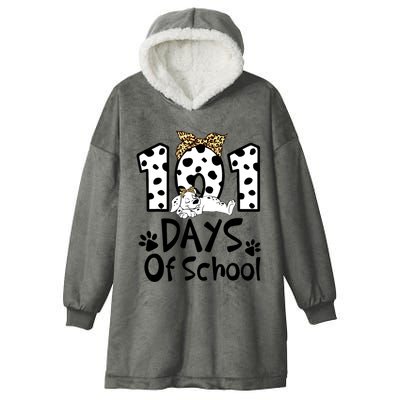 101 Days Of School Dalmatian Dog Boys Girls 100 Days Smarter Hooded Wearable Blanket