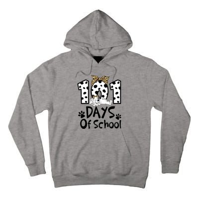 101 Days Of School Dalmatian Dog Boys Girls 100 Days Smarter Tall Hoodie