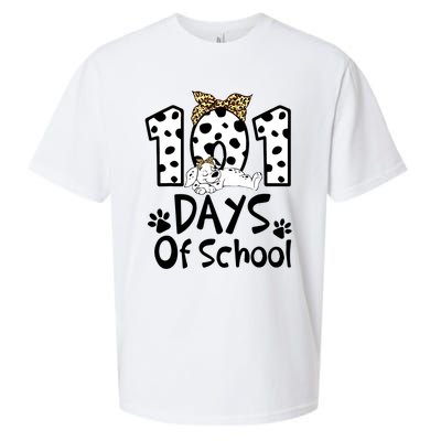 101 Days Of School Dalmatian Dog Boys Girls 100 Days Smarter Sueded Cloud Jersey T-Shirt