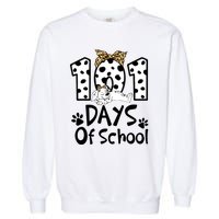 101 Days Of School Dalmatian Dog Boys Girls 100 Days Smarter Garment-Dyed Sweatshirt