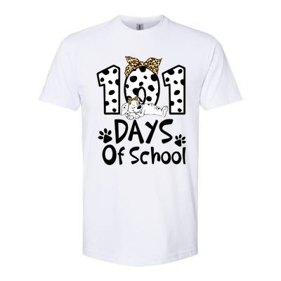 101 Days Of School Dalmatian Dog Boys Girls 100 Days Smarter Softstyle CVC T-Shirt