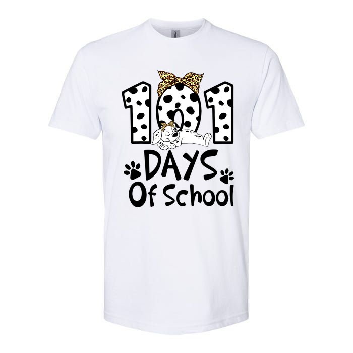 101 Days Of School Dalmatian Dog Boys Girls 100 Days Smarter Softstyle CVC T-Shirt