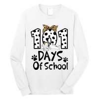 101 Days Of School Dalmatian Dog Boys Girls 100 Days Smarter Long Sleeve Shirt