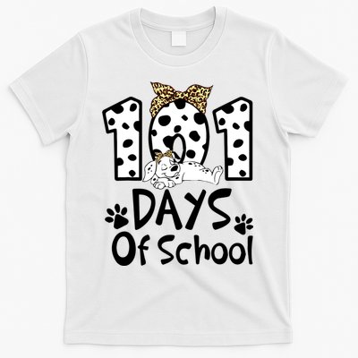 101 Days Of School Dalmatian Dog Boys Girls 100 Days Smarter T-Shirt