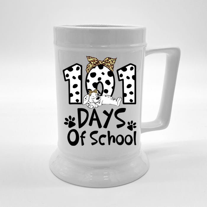 101 Days Of School Dalmatian Dog Boys Girls 100 Days Smarter Beer Stein