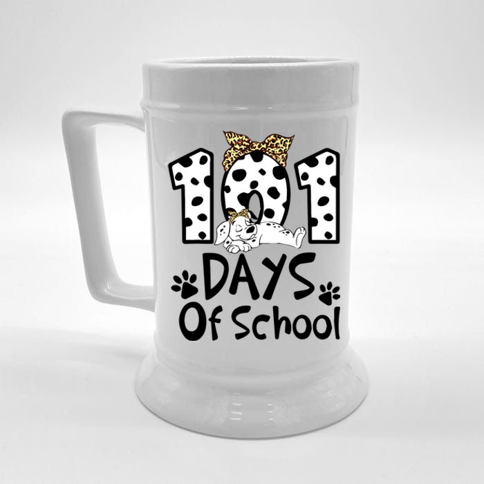 101 Days Of School Dalmatian Dog Boys Girls 100 Days Smarter Beer Stein