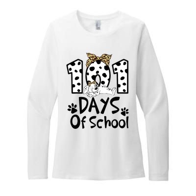 101 Days Of School Dalmatian Dog Boys Girls 100 Days Smarter Womens CVC Long Sleeve Shirt