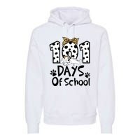 101 Days Of School Dalmatian Dog Boys Girls 100 Days Smarter Premium Hoodie