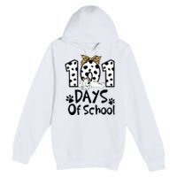 101 Days Of School Dalmatian Dog Boys Girls 100 Days Smarter Premium Pullover Hoodie