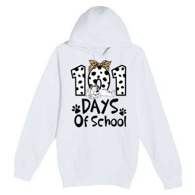 101 Days Of School Dalmatian Dog Boys Girls 100 Days Smarter Premium Pullover Hoodie