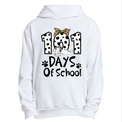 101 Days Of School Dalmatian Dog Boys Girls 100 Days Smarter Urban Pullover Hoodie