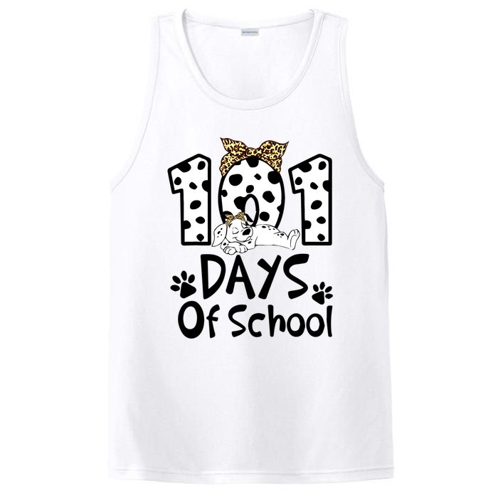 101 Days Of School Dalmatian Dog Boys Girls 100 Days Smarter PosiCharge Competitor Tank