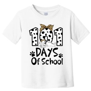 101 Days Of School Dalmatian Dog Boys Girls 100 Days Smarter Toddler T-Shirt