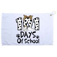 101 Days Of School Dalmatian Dog Boys Girls 100 Days Smarter Grommeted Golf Towel