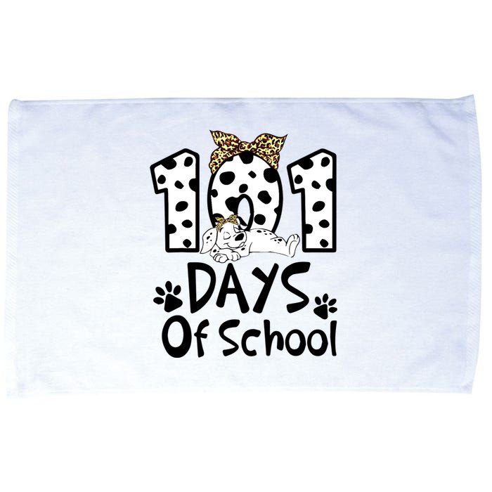 101 Days Of School Dalmatian Dog Boys Girls 100 Days Smarter Microfiber Hand Towel