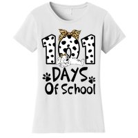 101 Days Of School Dalmatian Dog Boys Girls 100 Days Smarter Women's T-Shirt