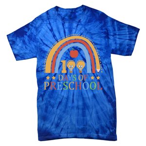 100 Days Of Preschool Nursery School Pencil Student Cute Gift Tie-Dye T-Shirt