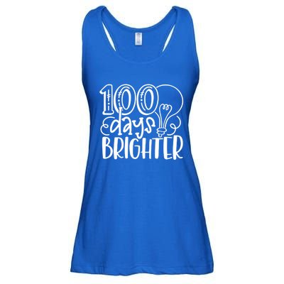 100th Day Of School Teacher Student Happy 100 Days Brighter Cool Gift Ladies Essential Flowy Tank