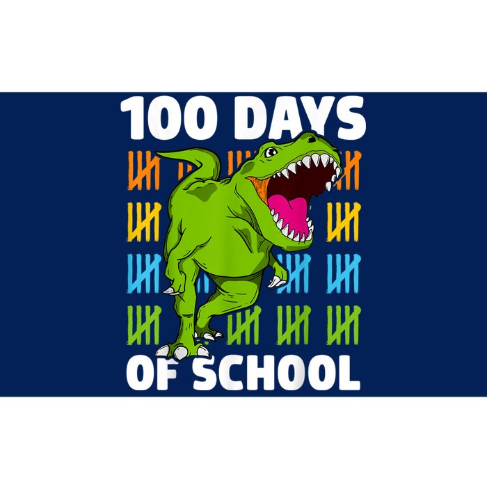 100th Day Of School Boys Kids Dino 100 Days Dinosaur TRex Bumper Sticker