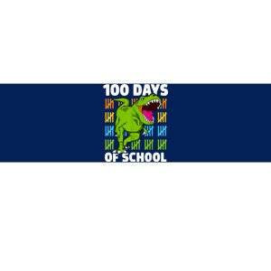 100th Day Of School Boys Kids Dino 100 Days Dinosaur TRex Bumper Sticker