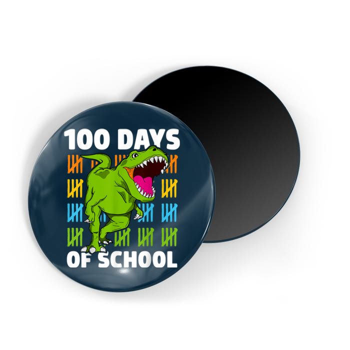 100th Day Of School Boys Kids Dino 100 Days Dinosaur TRex Magnet