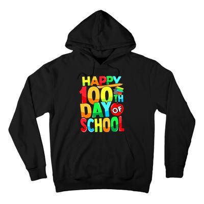 100 Days of School Teachers Girls Boys Happy 100th Day Tall Hoodie