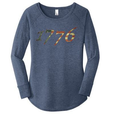 1776 Declaration Of Independence Us Flag Gift Women's Perfect Tri Tunic Long Sleeve Shirt