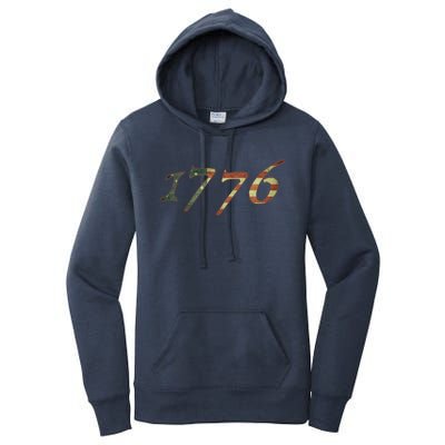 1776 Declaration Of Independence Us Flag Gift Women's Pullover Hoodie