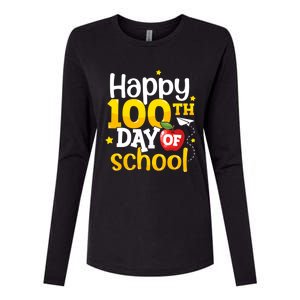 100 Days Of School Teachers Happy 100th Day Of School Gift Womens Cotton Relaxed Long Sleeve T-Shirt