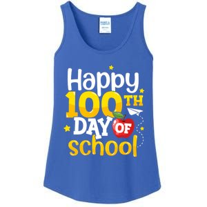 100 Days Of School Teachers Happy 100th Day Of School Gift Ladies Essential Tank