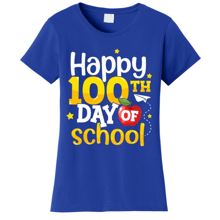 100 Days Of School Teachers Happy 100th Day Of School Gift Women's T-Shirt