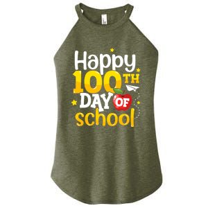 100 Days Of School Teachers Happy 100th Day Of School Gift Women's Perfect Tri Rocker Tank