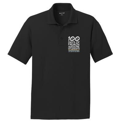 100 Days Of School Awesome Students School Nurse Gift PosiCharge RacerMesh Polo